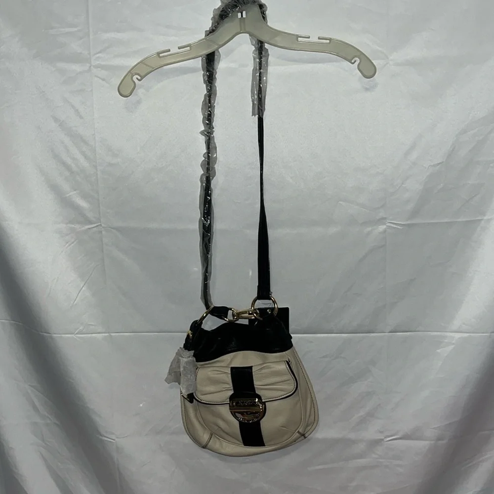 B. Makowsky, Black and Cream Crossbody, New with Tags